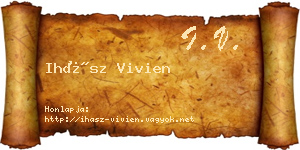 Ihász Vivien névjegykártya